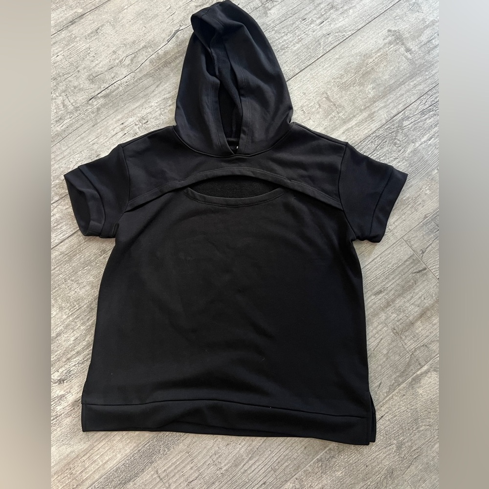 Xersion Active Athlesiure Sporty Black Hoodie Sz M